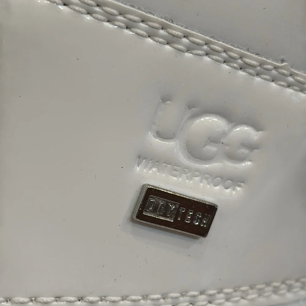 NEW! UGG Adirondack III Patent Leather Boot in White - Picture 12 of 12